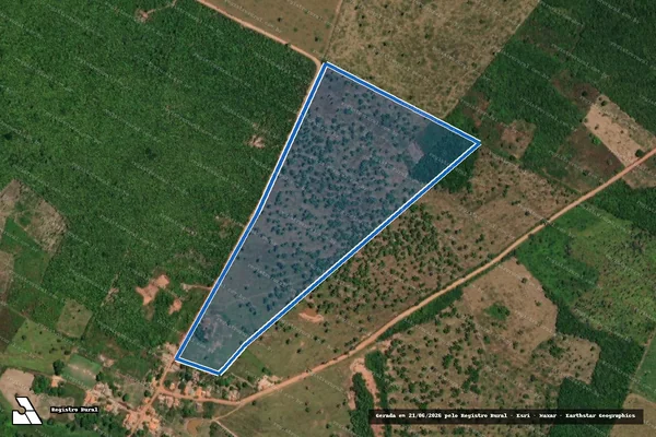 Imagem de satélite de Fazenda São Raimundo(Lot.Praia Chata, parte do Lote 190, Gleba 1ª, 2ª Etapa fls B) - Parte 5 em Sampaio - TO