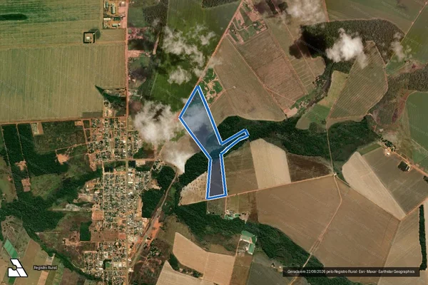 Imagem de satélite de SITIO AGRONORTE III - Matrícula 3170 em Nova Maringá - MT