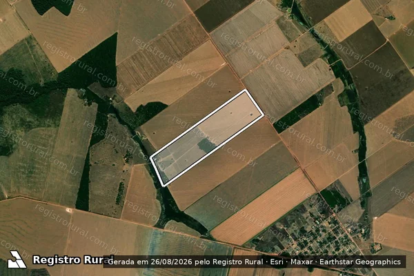 Imagem de satélite de LOTE 245 ? P.A BRASIL NOVO - Parte 1 em Querência - MT