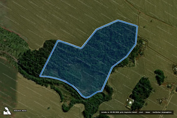 Imagem de satélite de Reserva Santa Rosa - Reserva Santa Rosa em Aral Moreira - MS