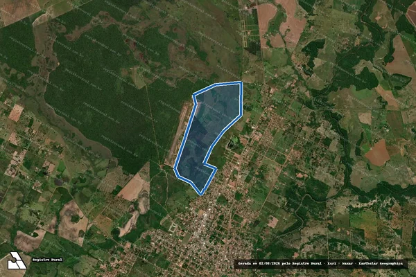 Imagem de satélite de Estância Gatilho - Parcela 1 em Bela Vista - MS