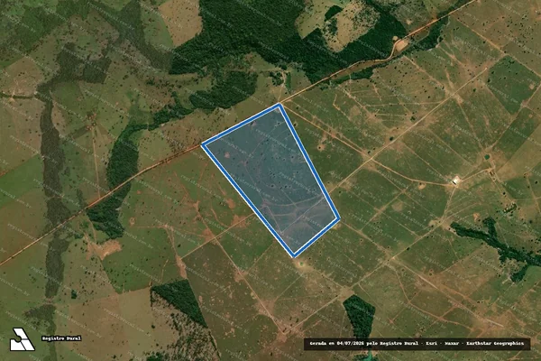 Imagem de satélite de Fazenda Planície - MATRICULA814 em Lambari D'Oeste - MT