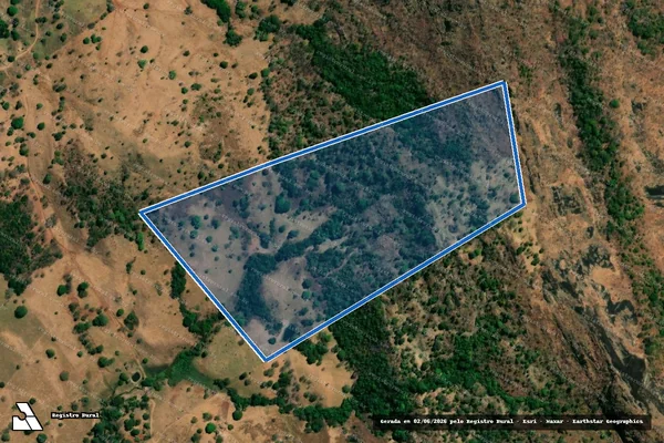 Imagem de satélite de FAZENDA SANTO ANTÔNIO - GLEBA 02 em Guarinos - GO