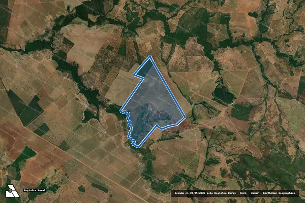 Imagem de satélite de FAZENDA VALE DO ARAGUAIA / 001 em Fazenda Nova - GO