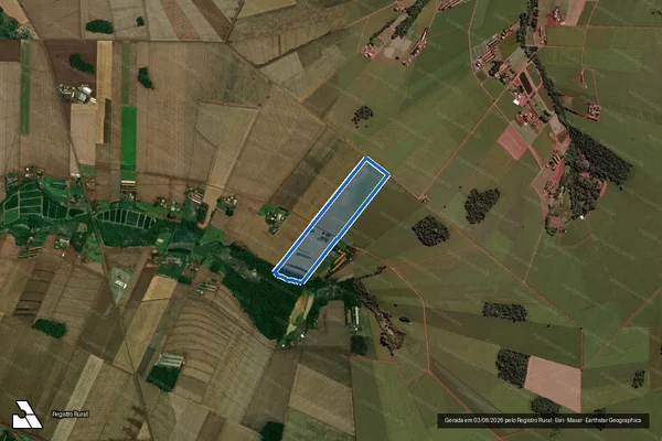 Imagem de satélite de LOTE RURAL Nº 154 - Parte 1 em Nova Santa Rosa - PR