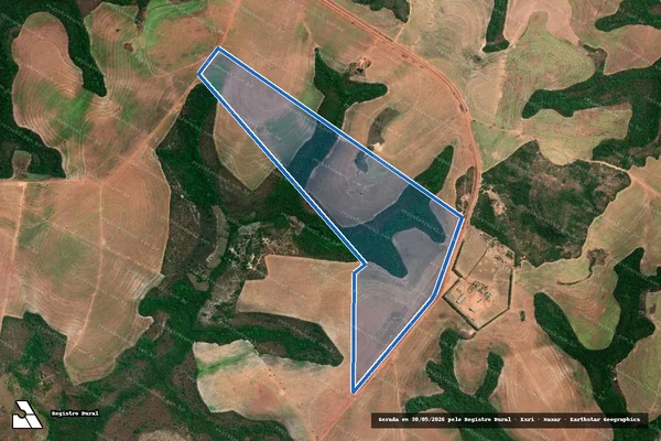 Imagem de satélite de FAZENDA CANHOTO III em Barra do Ouro - TO
