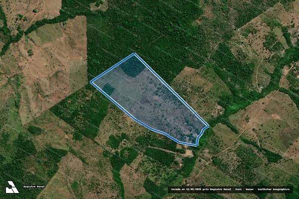 Imagem de satélite de FAZENDA BOM VIVER (LOTE 536, GLEBA SÃO MARTINHO) - 001 em Araguatins - TO