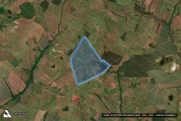 Imagem de satélite de Fazenda Boa Vista - Parte 1 em Campina Verde - MG