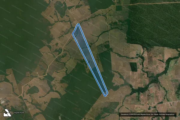 Imagem de satélite de Estância São Luiz - Lote 46 - Parcela 1 em Cotriguaçu - MT