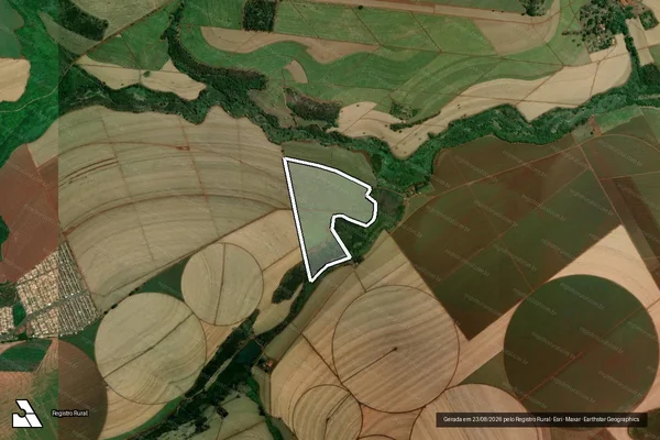 Imagem de satélite de FAZENDA DA BARRA - 001 em Barretos - SP