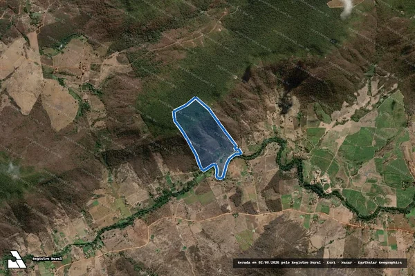 Imagem de satélite de FAZENDA PALESTINA - Parcela 1 em Salinas - MG