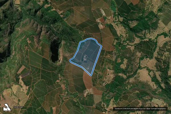 Imagem de satélite de Sitio Lua Clara - Parte 1 em Pedregulho - SP