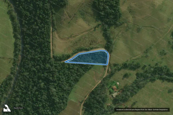 Imagem de satélite de Lote Rural Nº 177 - Parte 2 em Bandeirante - SC