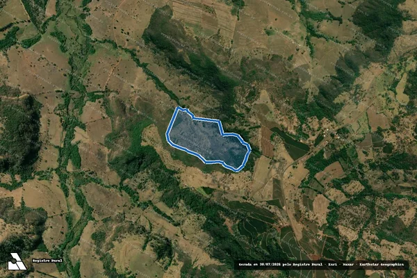 Imagem de satélite de Fazenda Nossa Senhora de Lourdes - Gleba 24 em Pedregulho - SP