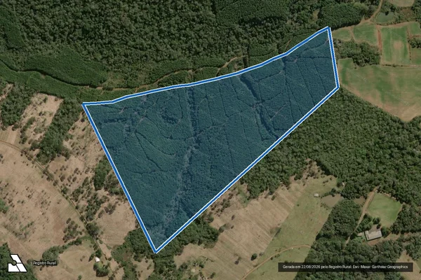 Imagem de satélite de FAZENDA ALFAIATE 8900 - Matrícula 8900 em Caçador - SC