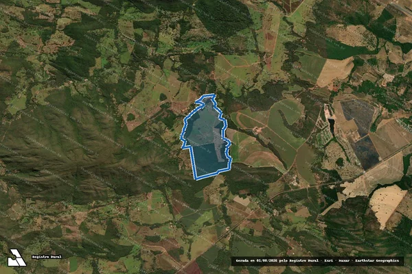 Imagem de satélite de Fazenda Castelo - 001 em Pirenópolis - GO