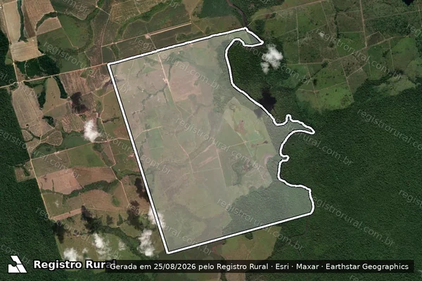 Imagem de satélite de Fazenda Vale do Verde - Parte 01 em Novo Progresso - PA