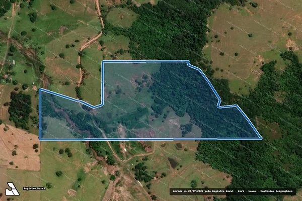 Imagem de satélite de Fazenda São Manoel Gleba C - Fazenda São Manoel Gleba C em Oriente - SP