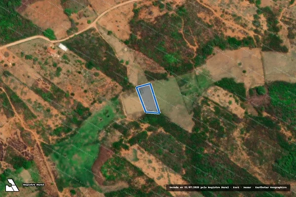 Imagem de satélite de SITIO FLORES ? LOTE 1023 - Parte 1 em Pereiro - CE