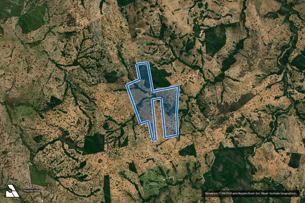 Imagem de satélite de Fazenda Cocal - Parcela 1 em Novo Brasil - GO
