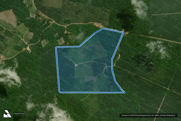 Imagem de satélite de LOTE AGRÍCOLA N° 7 - Parte 1 em Tomé-Açu - PA