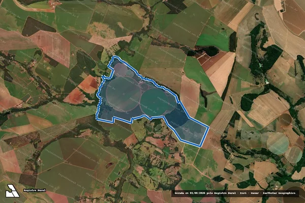 Imagem de satélite de FAZENDA SANTIAGO - Parte 1 em Vianópolis - GO