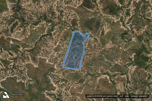 Imagem de satélite de Fazenda São João - 001 em Chapada Gaúcha - MG