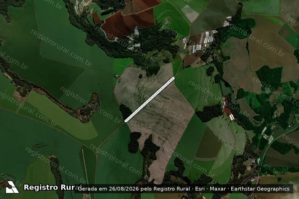 Imagem de satélite de Fazenda Salto Forte - Estrada Municipal de Faxinal-PR em Faxinal - PR