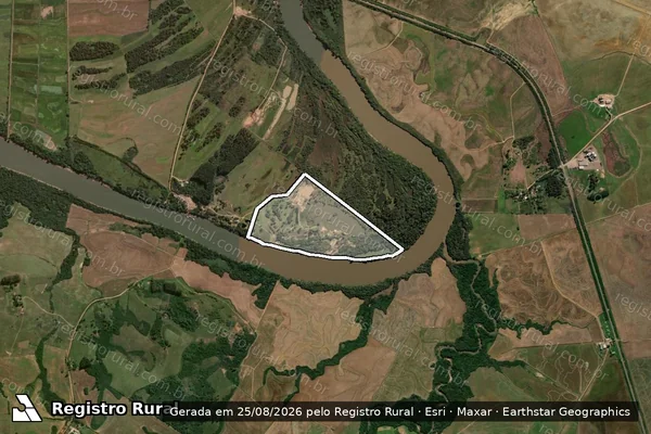 Imagem de satélite de Sem Denominação M30092 - Lote 1 em Cachoeira do Sul - RS