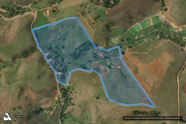 Imagem de satélite de FAZENDA DOS COUTOS OU TURCOS - 01 em Vieiras - MG