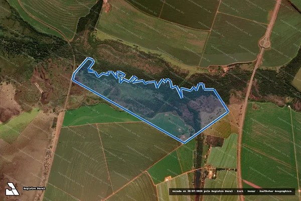 Imagem de satélite de Fazenda Pantanalzinho - Parte 1 em Rondonópolis - MT