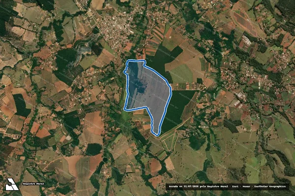 Imagem de satélite de Fazenda dos Teixeiras - Parte 1 em Mateus Leme - MG