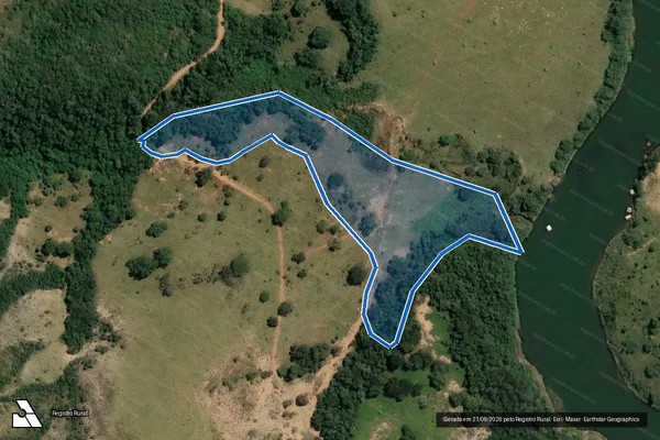 Imagem de satélite de FAZENDA CANTINHO - Gleba 01 em Campo Alegre de Goiás - GO