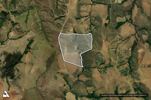 Imagem de satélite de Fazenda Palmeiras - Parcela 1 em Tapira - MG