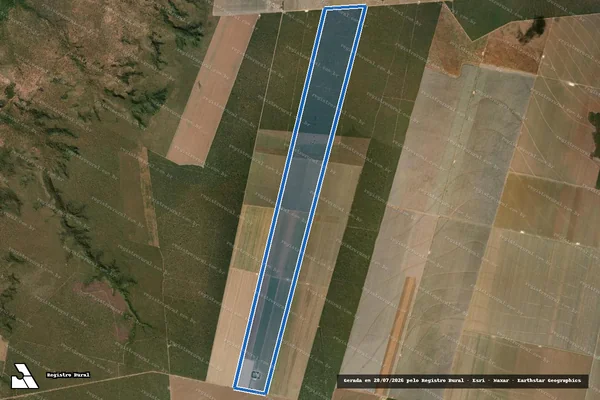 Imagem de satélite de FAZENDA SANTA LÚCIA em Ribeiro Gonçalves - PI