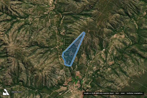 Imagem de satélite de FAZENDA CARRASCÃO - Parte 1 em Rio Pardo de Minas - MG