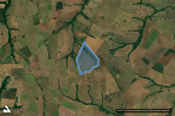 Imagem de satélite de FAZENDA SÃO CARLOS - Parte 1 em Paranaíba - MS