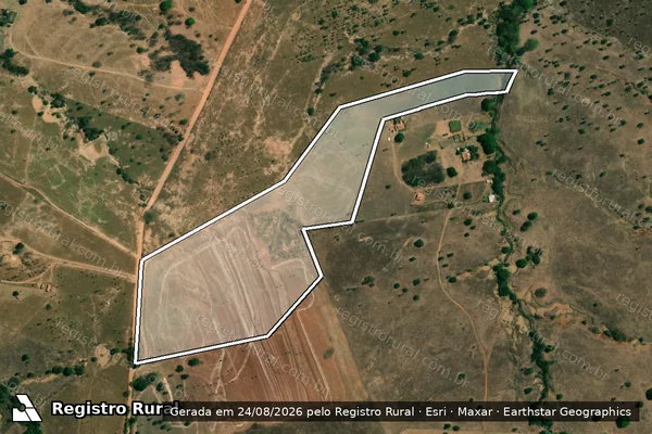 Imagem de satélite de Fazenda Espirito Santo, Santa Cruz - Parcela 1 em São Luís de Montes Belos - GO