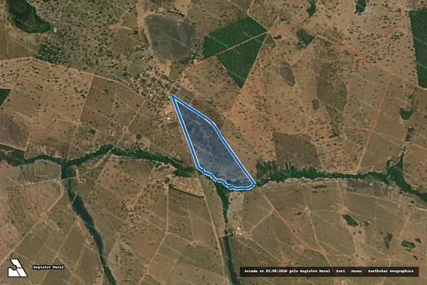 Imagem de satélite de Fazenda Roncador - Parcela 1 em Itapirapuã - GO