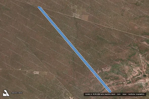 Imagem de satélite de ASSENTAMENTO SANTA MARIA - PARCELA 37 em Santo Inácio do Piauí - PI
