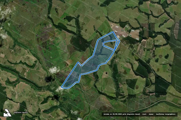 Imagem de satélite de Fazenda Progresso em Prado - BA