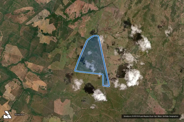 Imagem de satélite de FAZENDA SANTA MARIA ? LOTE ÚNICO  - 001 em São Valério - TO