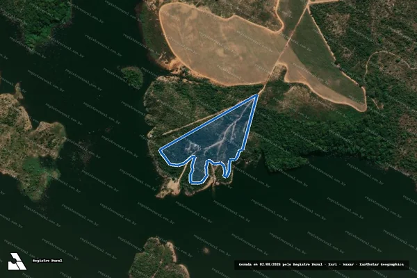 Imagem de satélite de FAZENDA DA MATA - Parcela 1 em Uruaçu - GO
