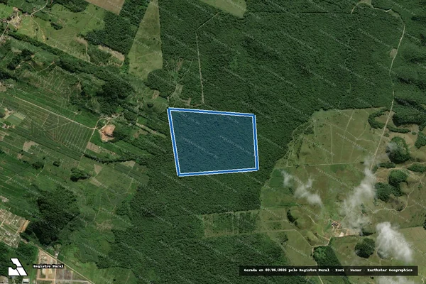 Imagem de satélite de Fazenda Vitoria - Matricula 45336 - Parcela 1 em Garuva - SC