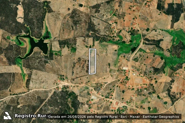 Imagem de satélite de SÍTIO FECHADO ? LOTE 3045 - Parte 1 em Jaguaribe - CE