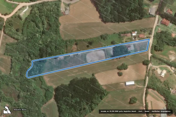 Imagem de satélite de Lote 13 - Parcela 1 em Campo Magro - PR