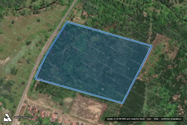 Imagem de satélite de PROJETO DE ASSENTAMENTO ESPINHEIRO - LOTE 106 - Parte 1 em Bento Fernandes - RN