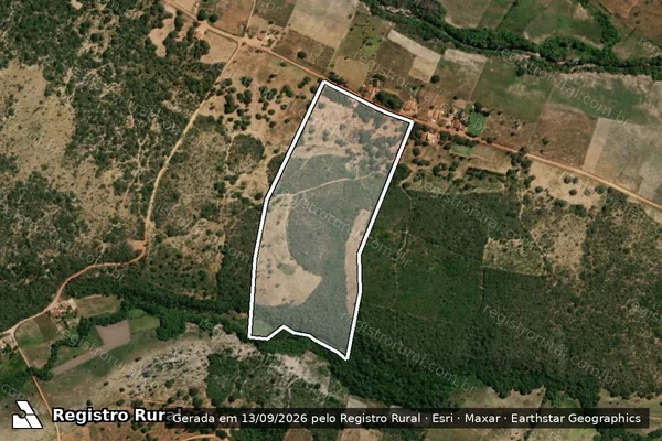 Imagem de satélite de FAZENDA PAU GRANDE  - GLEBA "A" em Rio Pardo de Minas - MG