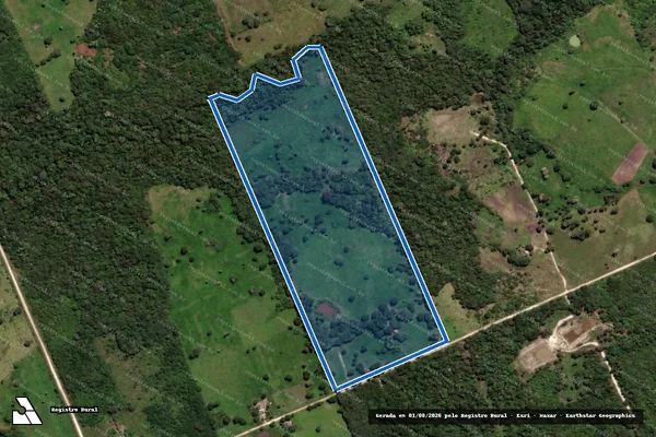 Imagem de satélite de Projeto de Assentamento Taquaral - Lote 128 em Corumbá - MS