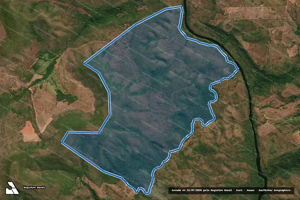 Imagem de satélite de Lote 23, Lotº Manguinha e Lote 25, Lotº Monte do Carmo em Monte do Carmo - TO